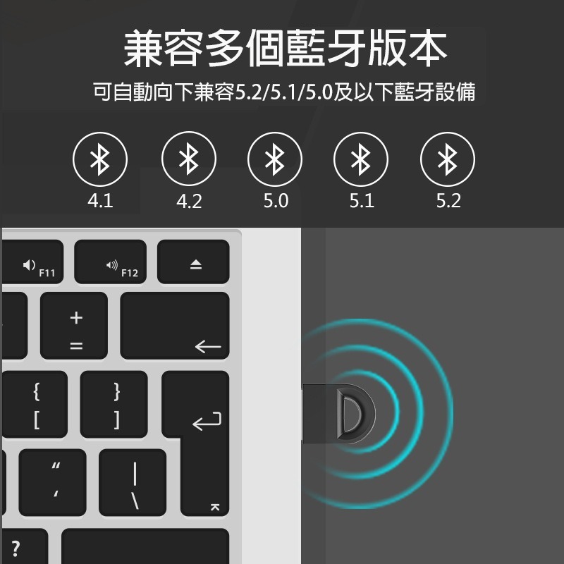 藍牙 藍芽 5.3 接收器 USB 藍牙適配器 電腦專用 外接藍牙 藍牙發射器 資料傳輸 免驅動-細節圖2