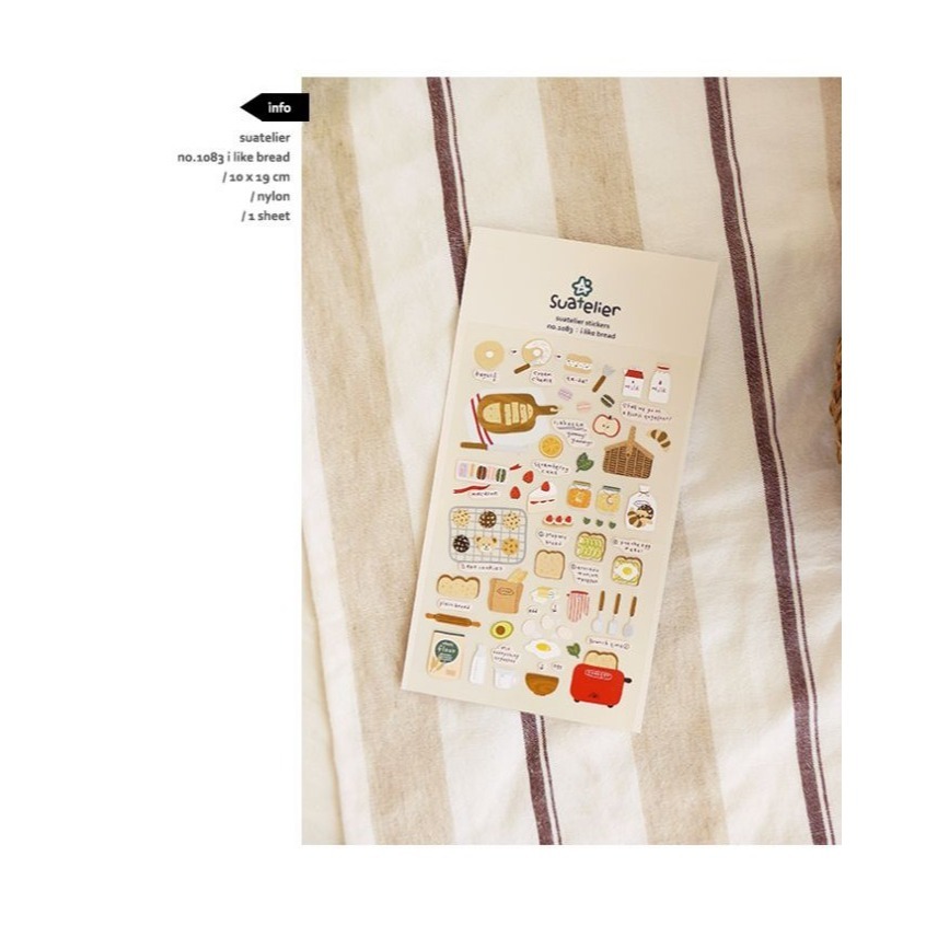 Knock Kncok- 現貨-韓國suatelier貼紙 早餐烘焙手賬素材-細節圖2
