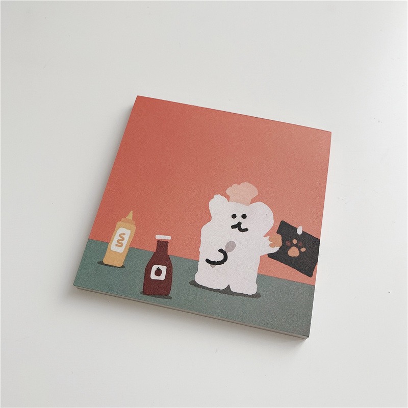 Knock Kncok- 現貨-手繪小熊無黏性便籤本7款-細節圖7