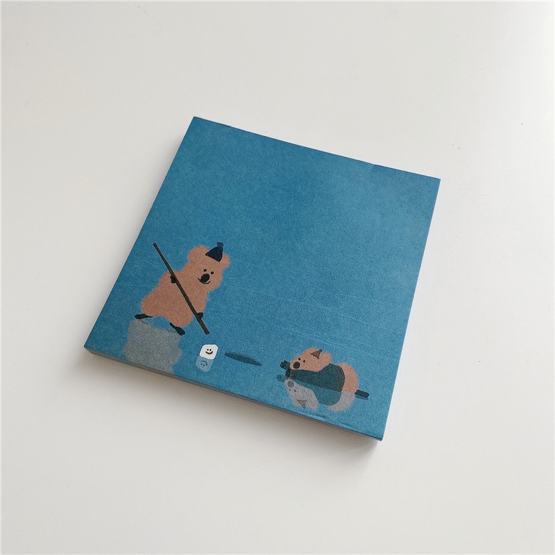 Knock Kncok- 現貨-手繪小熊無黏性便籤本7款-細節圖8