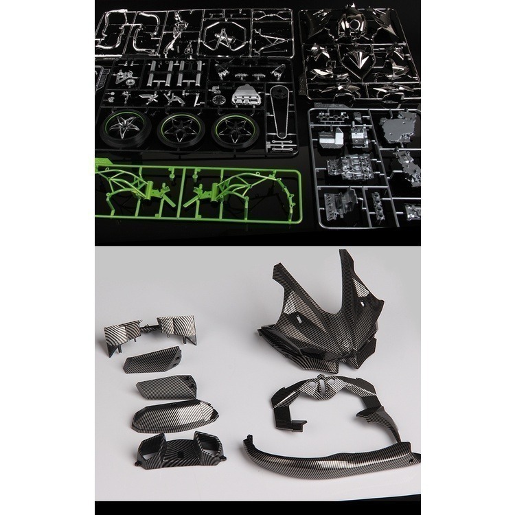 MENG 1/9 悅色版 Kawasaki Ninja H2R 賽道版-細節圖6