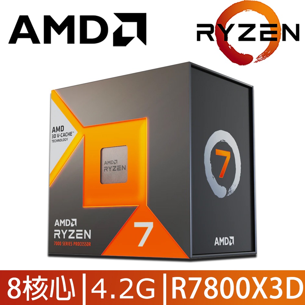 全新 板+U組合  AMD R7 7800X3D+微星 B650M GAMING WIFI M-ATX-細節圖2