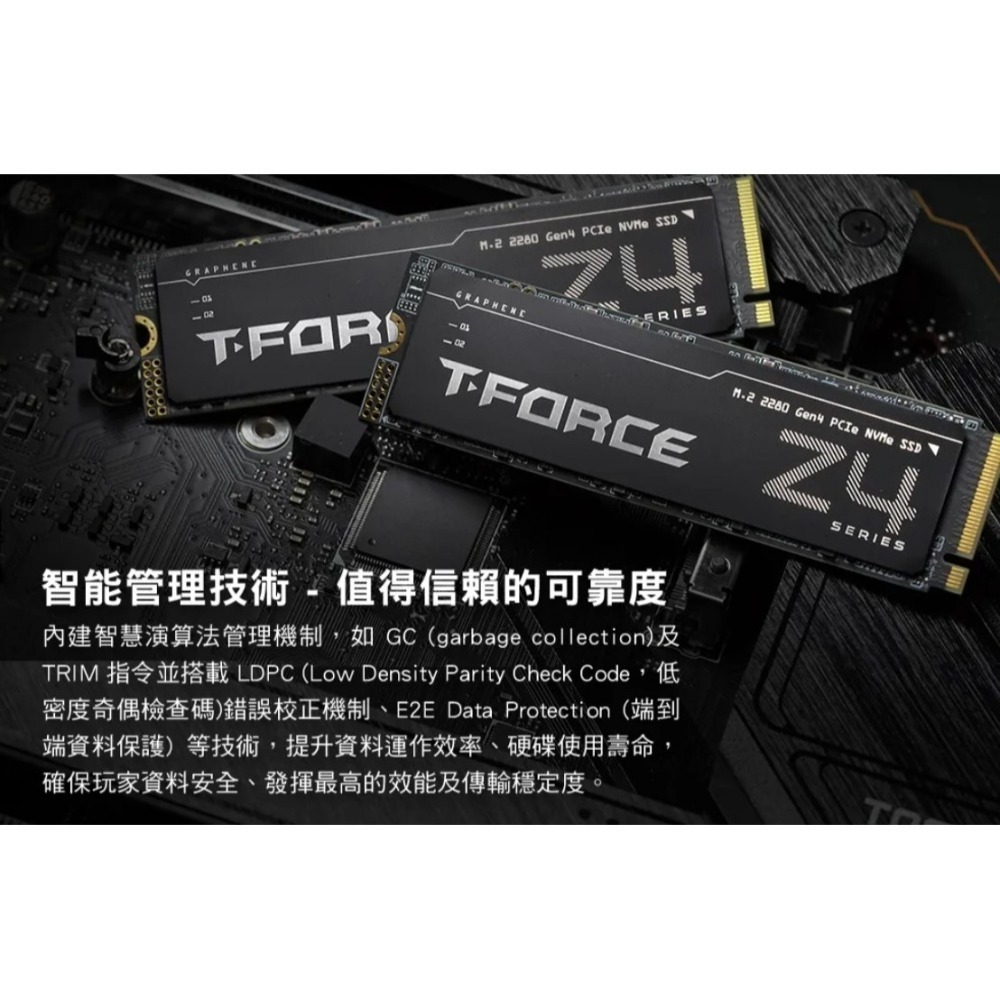 【十銓】Team  T-FORCE Z44A7Q 2TB M.2 PCIe Gen4 NVME SSD 固態硬碟-細節圖4