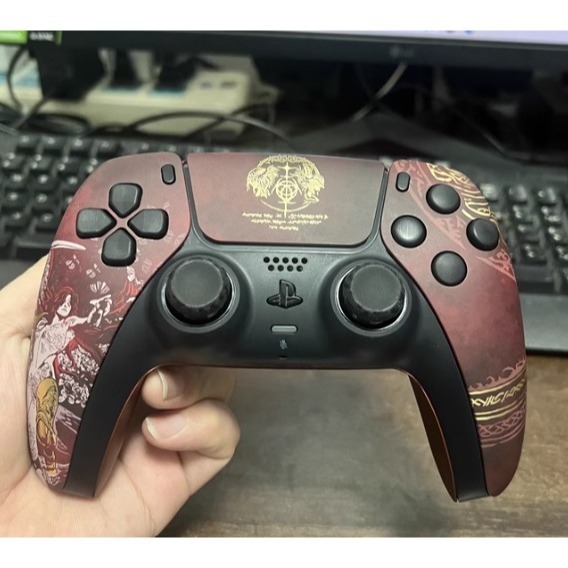 PS5 DUALSENSE 控製器 手把 艾爾登法環 樣式 改裝外殼-細節圖3