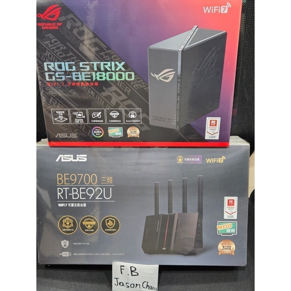 全新 華碩 ASUS RT-BE92U BE9700 AiMesh 三頻 10G WiFi-7 分享器/路由器-細節圖2