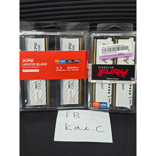 全新 ADATA XPG Lancer Blade DDR5 6000 64GB(32Gx2) RGB -FB下單