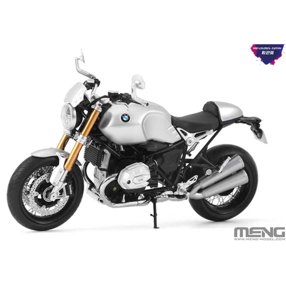 MENG 1/9 BMW R nineT 摩托車 Option 719 鋁原色（悅色版）-細節圖2