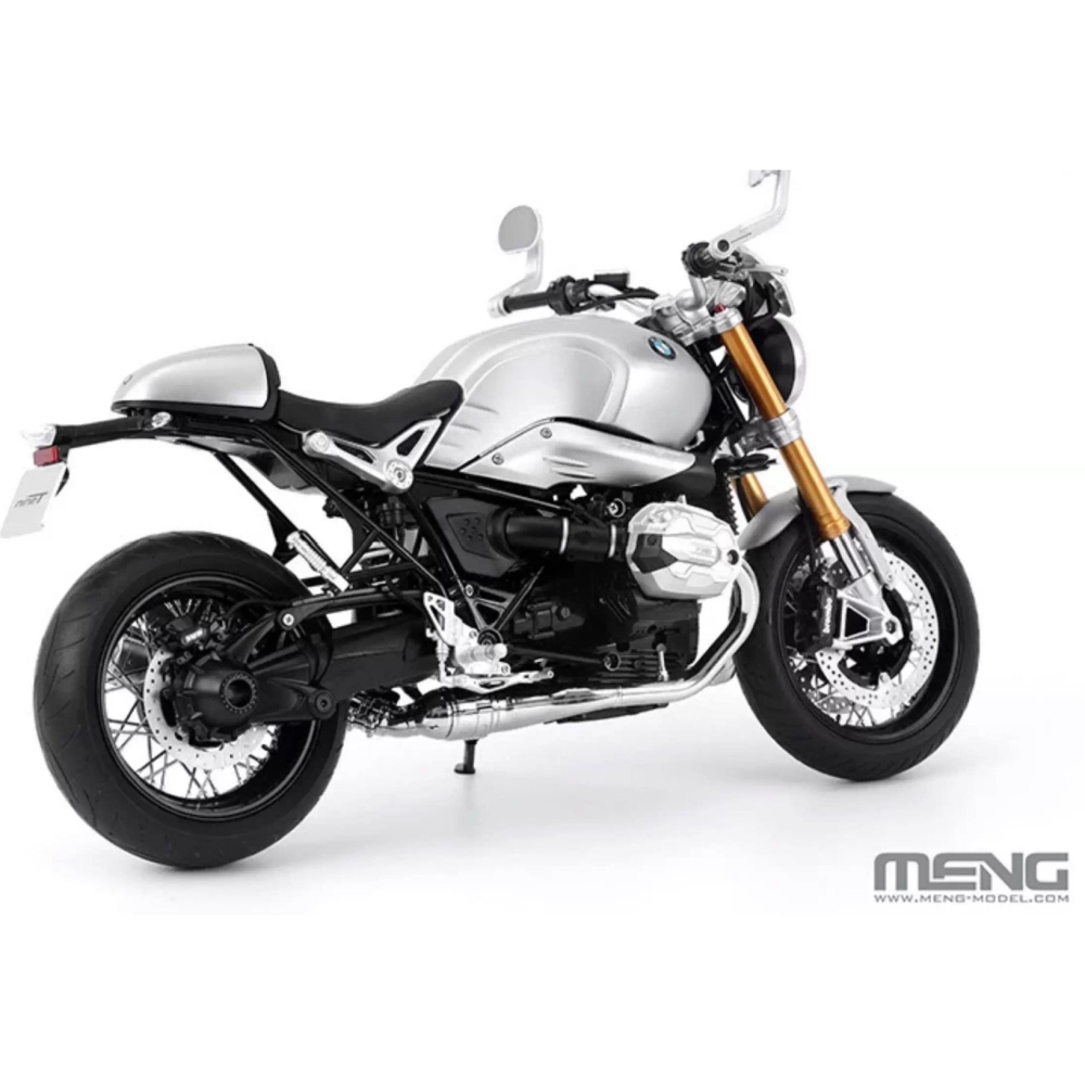 MENG 1/9 BMW R nineT 摩托車 Option 719 鋁原色（悅色版）-細節圖3