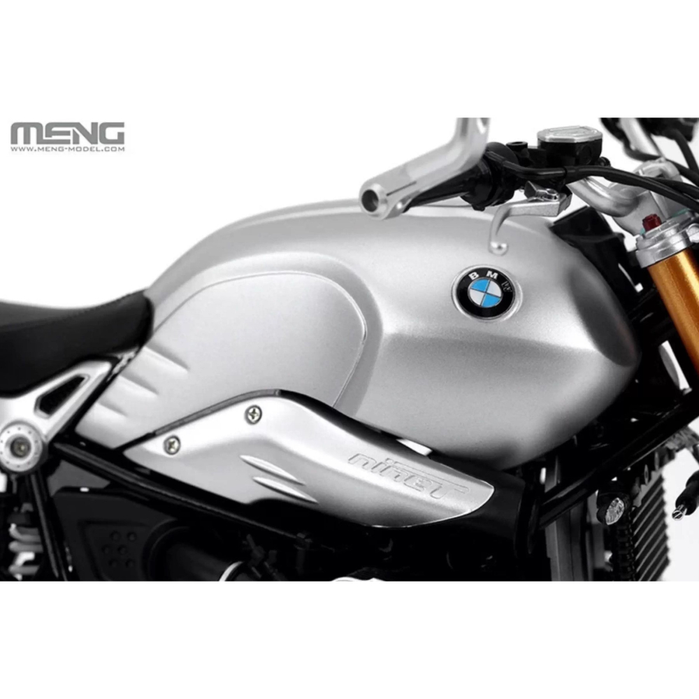 MENG 1/9 BMW R nineT 摩托車 Option 719 鋁原色（悅色版）-細節圖4