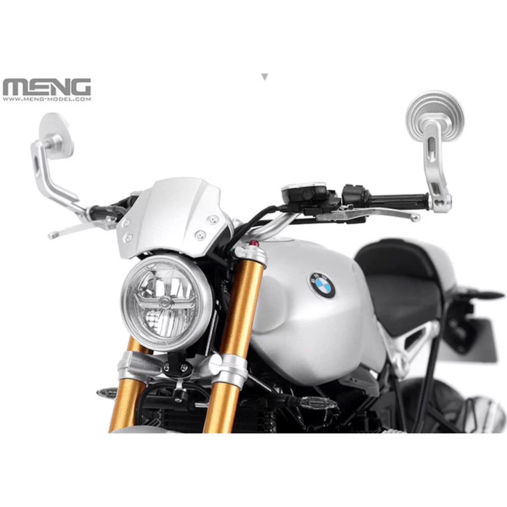 MENG 1/9 BMW R nineT 摩托車 Option 719 鋁原色（悅色版）-細節圖5