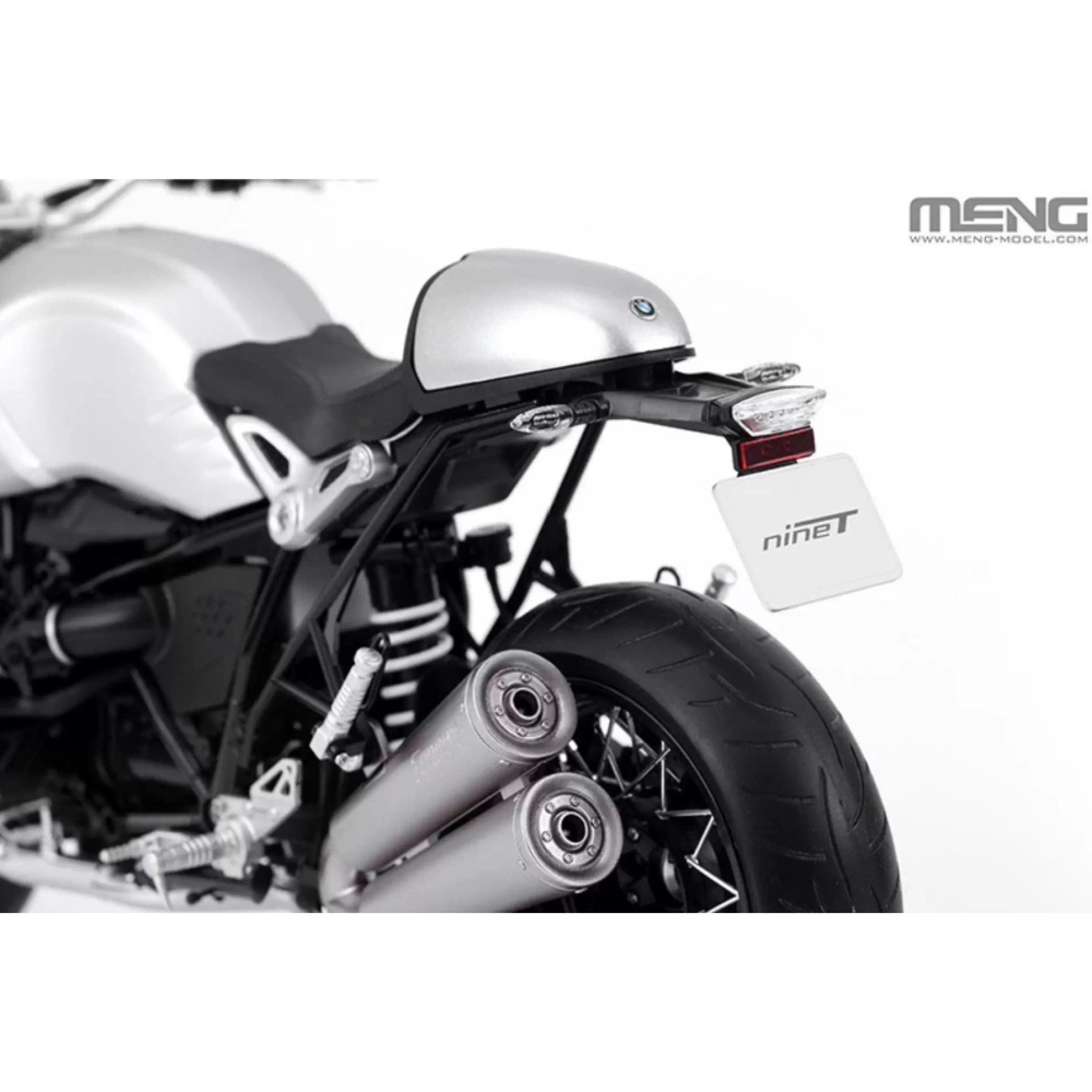 MENG 1/9 BMW R nineT 摩托車 Option 719 鋁原色（悅色版）-細節圖6