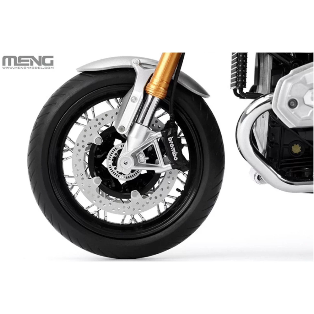 MENG 1/9 BMW R nineT 摩托車 Option 719 鋁原色（悅色版）-細節圖8