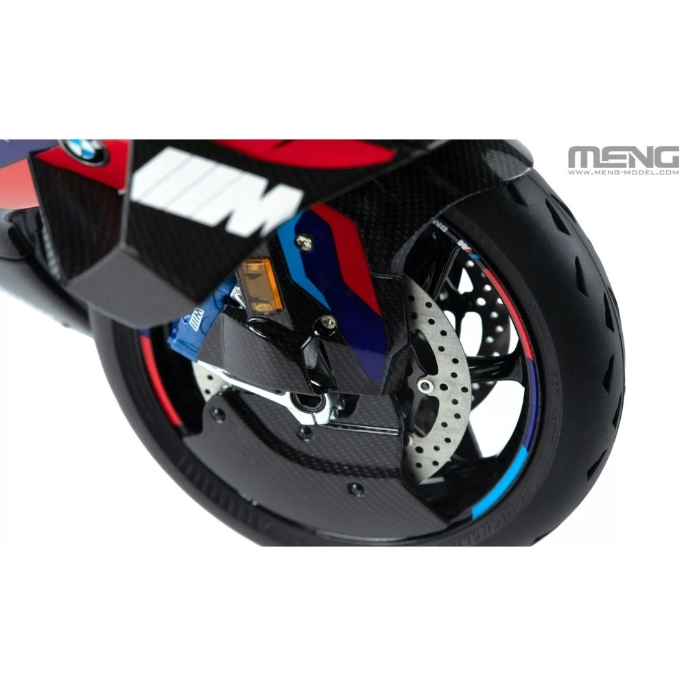 MENG 1/9 MT-009S BMW M 1000RR 摩托車 組裝模型（悅色版）可搭改裝套件-細節圖5