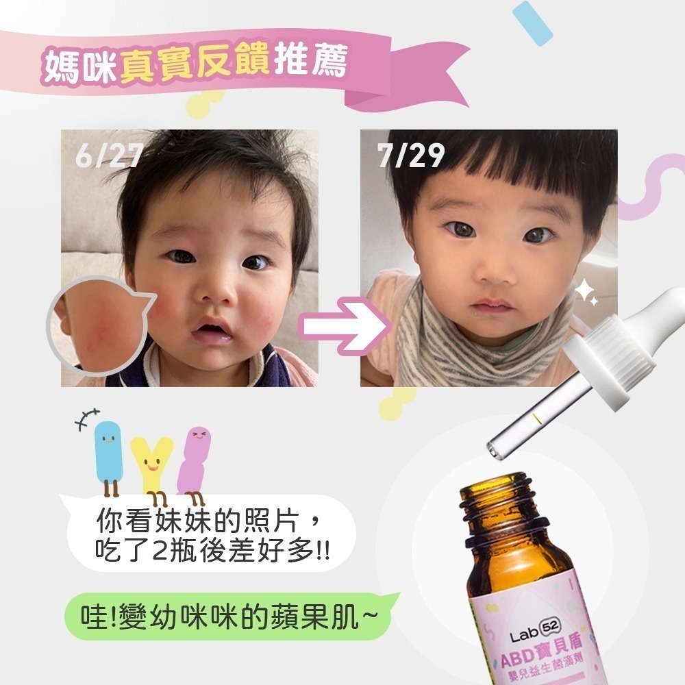 【Lab52齒妍堂】嬰幼兒專用益生菌滴劑-ABD寶貝盾PLUS 15mL｜添加維生素-細節圖7