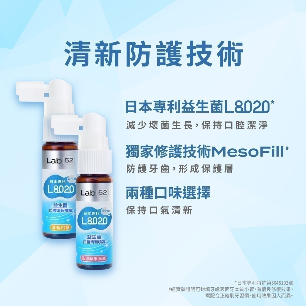 【Lab52齒妍堂】L8020益生菌口腔清新噴霧20mL(沁涼蘋果烏龍/清新柑橘)｜清新口氣 強健牙齦 口臭 口腔異味-細節圖7