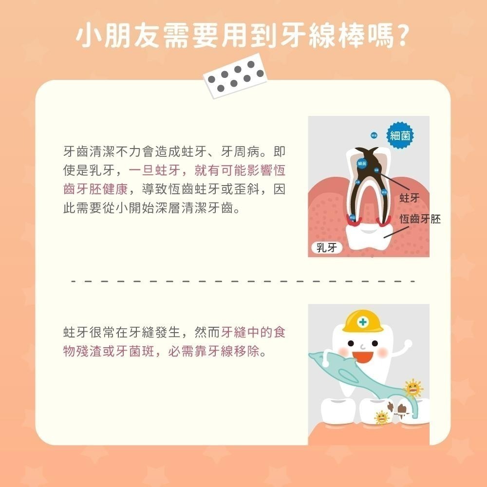 【Lab52齒妍堂】兒童牙線棒 36支/盒 草莓口味｜含鈣牙線棒 牙線棒 動物造型 安全牙線棒 兒童牙線 細滑-細節圖6
