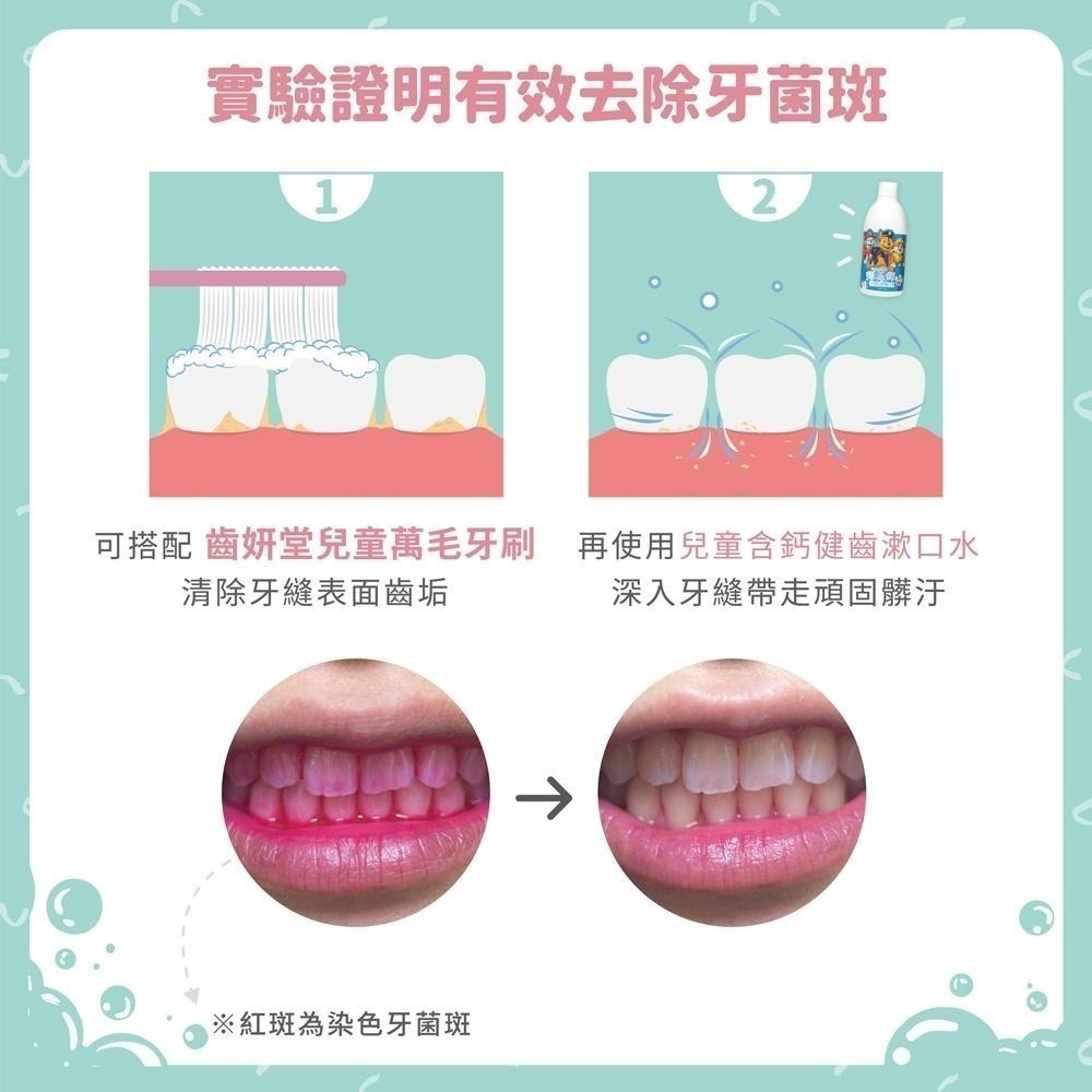 【Lab52齒妍堂】兒童無氟含鈣健齒漱口水300g｜十倍鈣漱口水 食品級配方 汪汪隊漱口水 兒童漱口水 無氟漱口水-細節圖3