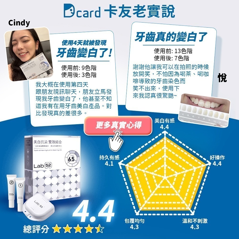 【Lab52齒妍堂】牙齒美白抗染雙效組｜衛福部核可牙齒美白 低刺激 美白牙托 新手友善 美齒 亮白-細節圖11