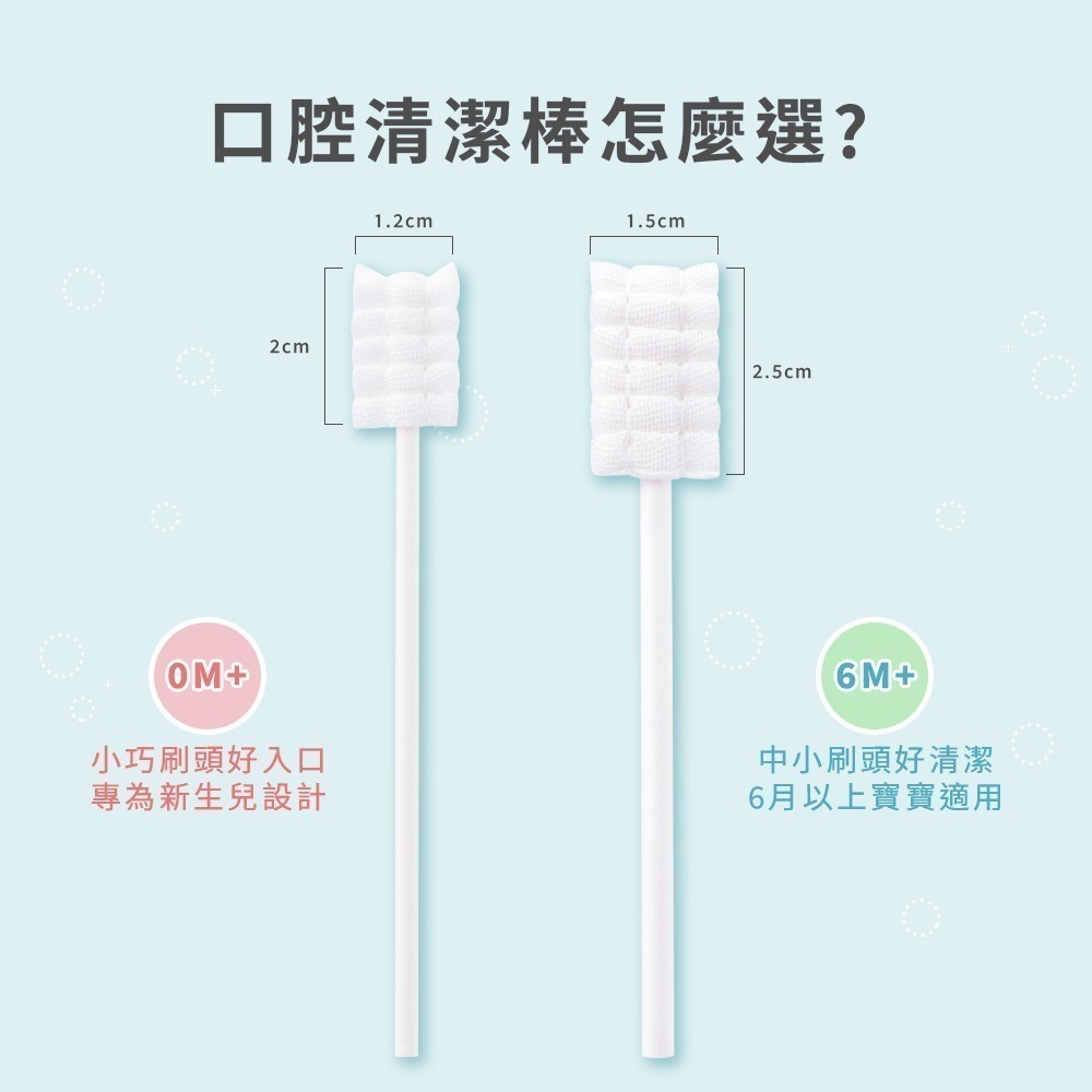 【Lab52齒妍堂】口腔清潔棒15入｜嬰兒奶垢舌苔清潔 台灣獨立滅菌包裝 無螢光劑 寶寶牙刷 寶寶口腔清潔 紗布牙刷-細節圖4