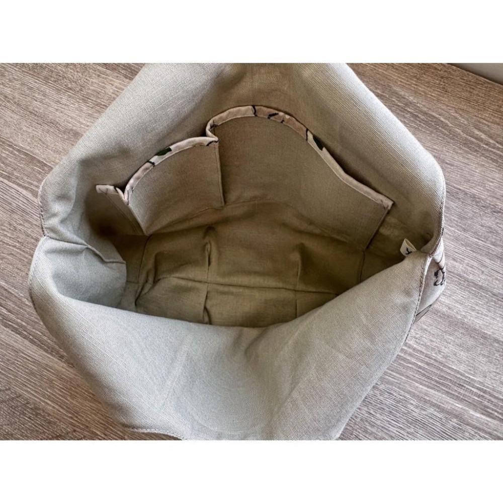 柔霧花園 柔軟水滴包 肩背 大容量 軟布包-細節圖7