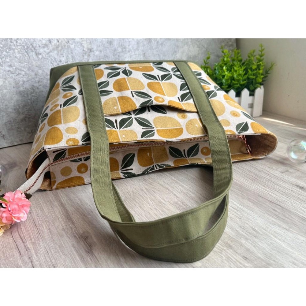 橙光森林 手提肩背托特包 可客製 布料自由挑選-細節圖4