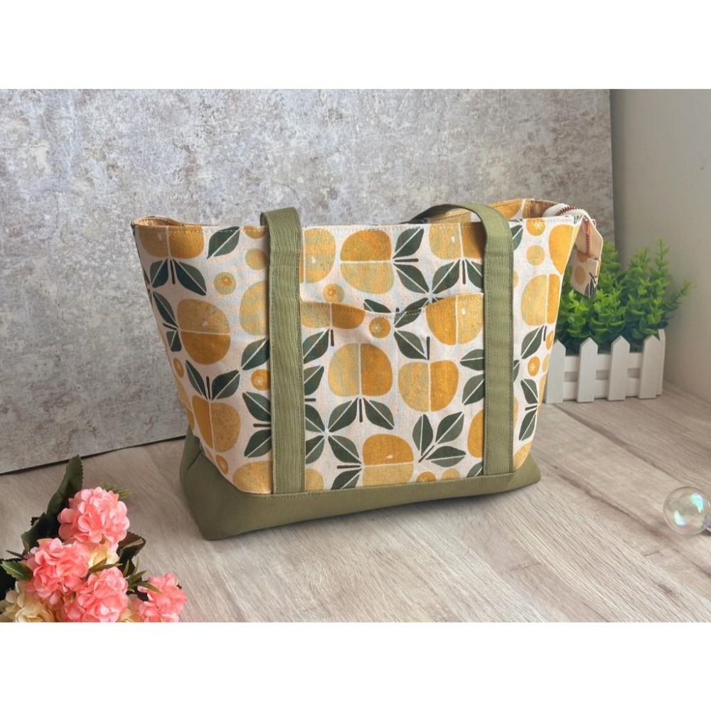 橙光森林 手提肩背托特包 可客製 布料自由挑選-細節圖5