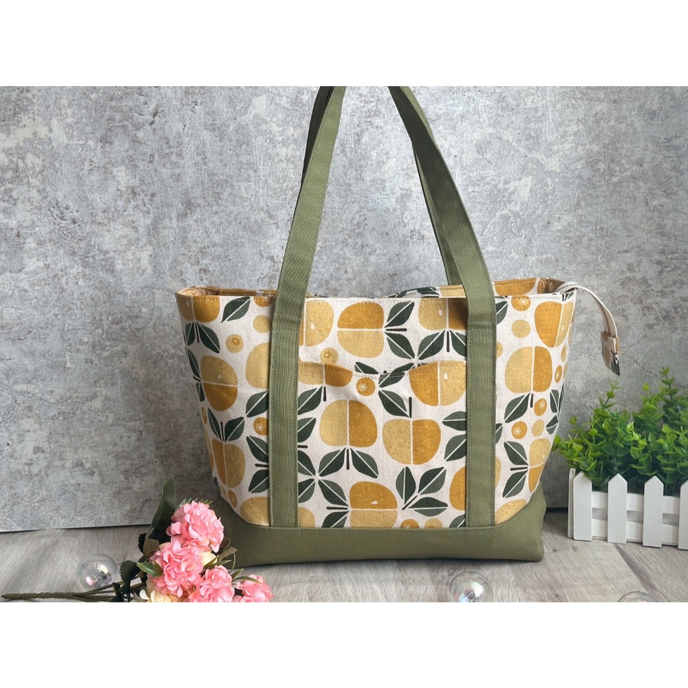 橙光森林 手提肩背托特包 可客製 布料自由挑選-規格圖9