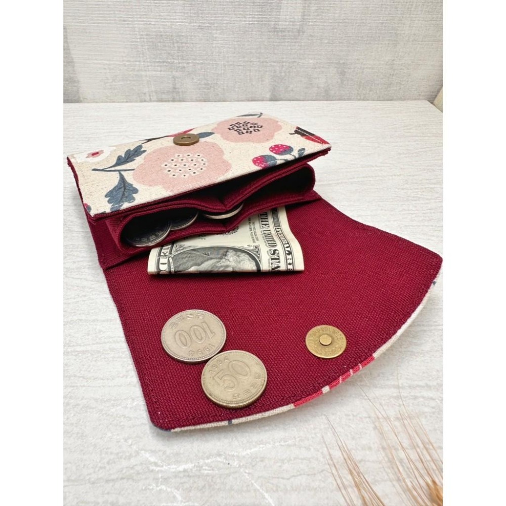 莓果花園 小日和三層包 手拿包 零錢包 輕便 收納包-細節圖7
