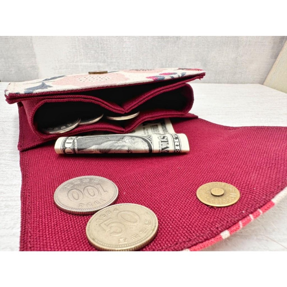 莓果花園 小日和三層包 手拿包 零錢包 輕便 收納包-細節圖8