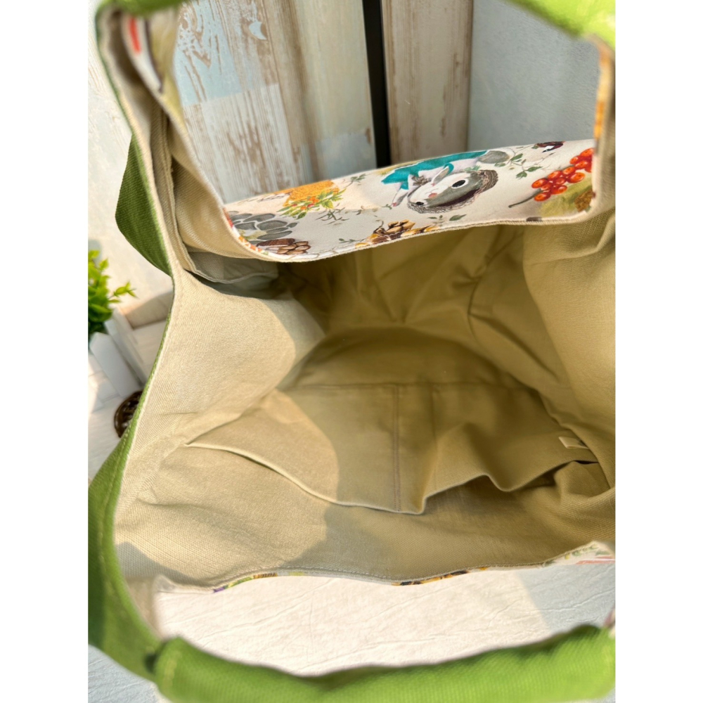 豐收鼠鼠 簡約風拼接手提包 手拿包 輕便包-細節圖5