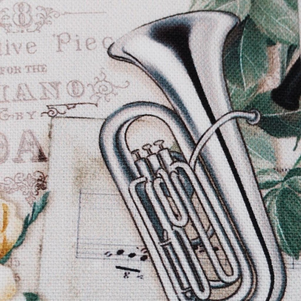 音符樂譜 方形拉鍊收納包 可拆式手腕帶 手作小物包 行動電源包-細節圖8