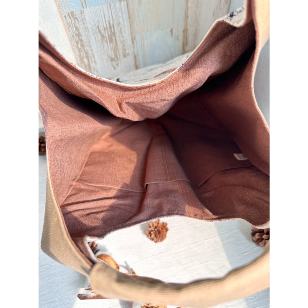 音符樂譜 簡約風拼接手提包 手拿包 輕便包-細節圖5