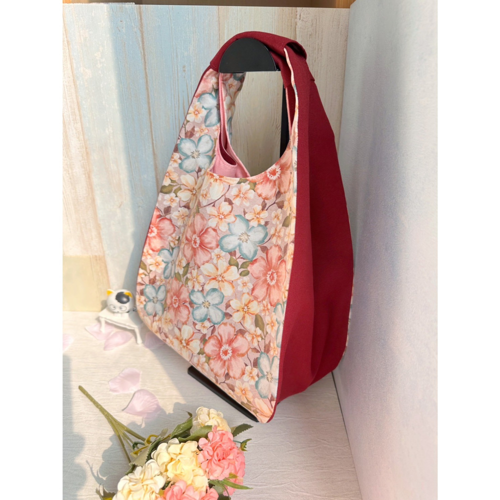 花見小路 簡約風拼接手提包 手拿包 輕便包-細節圖7