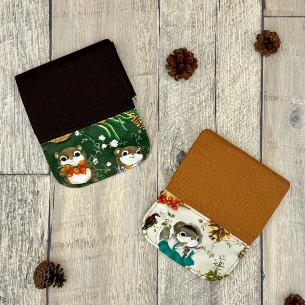 【台灣手作】豐收天竺鼠 牛津布手作三層零錢包 畢業送禮-細節圖4