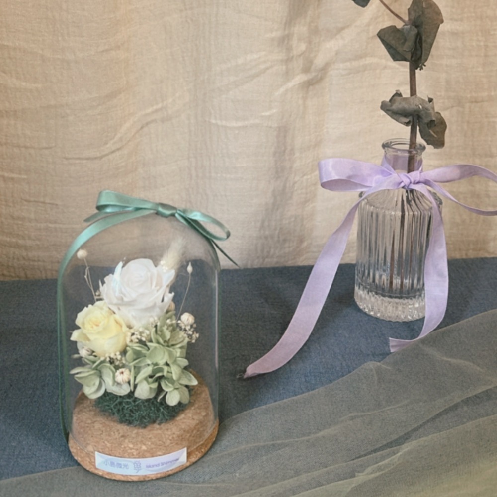 【氣泡飲】軟木塞玻璃花盅-規格圖1