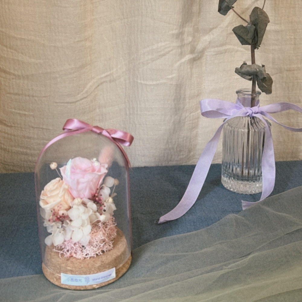 【氣泡飲】軟木塞玻璃花盅-規格圖1