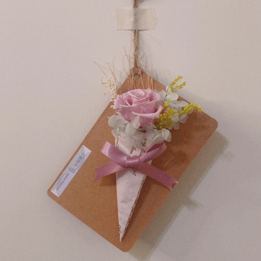 甜筒小花束掛卡-規格圖3