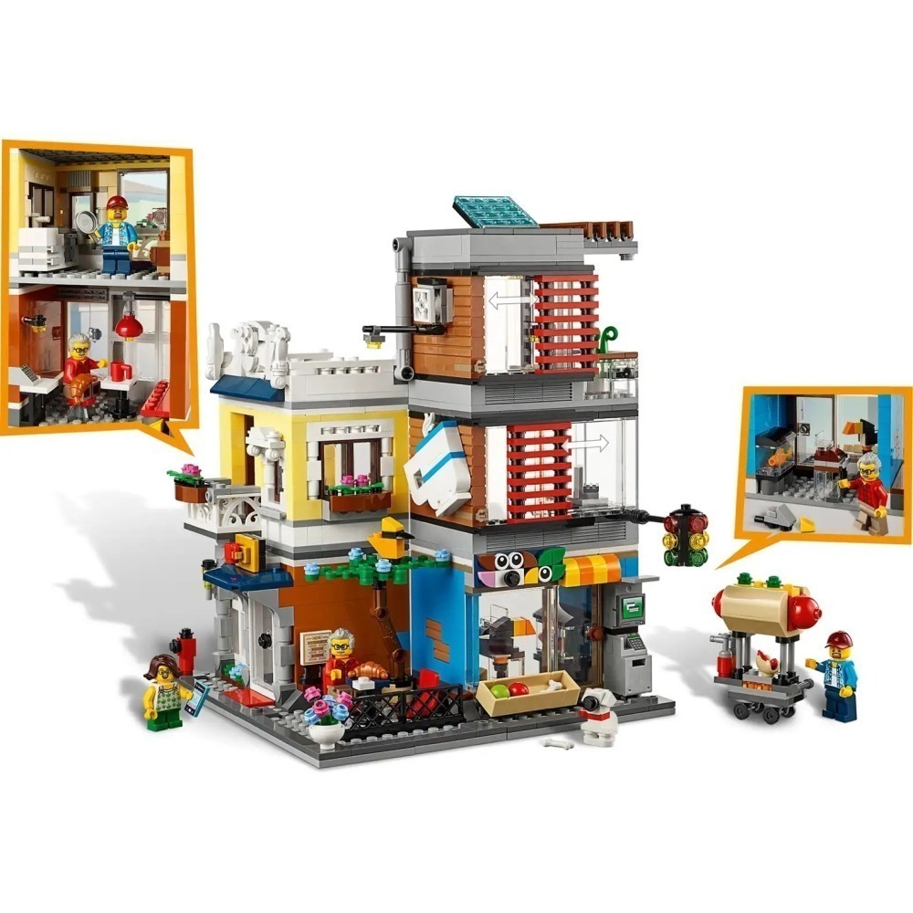 ✪頑聚殿✪ 樂高 LEGO 31097 創意 CREATOR 寵物店和咖啡廳 全新現貨-細節圖5