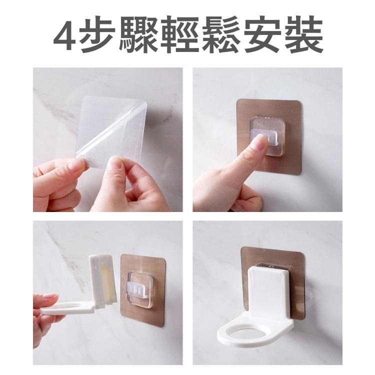 大信百貨》拉絲貼片 沐浴瓶掛架【全網最低價】免釘 免打孔 防潮 防水 沐浴乳掛架 置物架 收納架-細節圖6