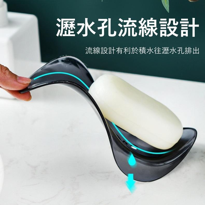 大信百貨》流線型 高雅瀝水皂盒【新品特價】無痕瀝水皂盒 免打孔瀝水皂盒 肥皂盒 香皂盒 浴室 瀝水肥皂盒-細節圖2