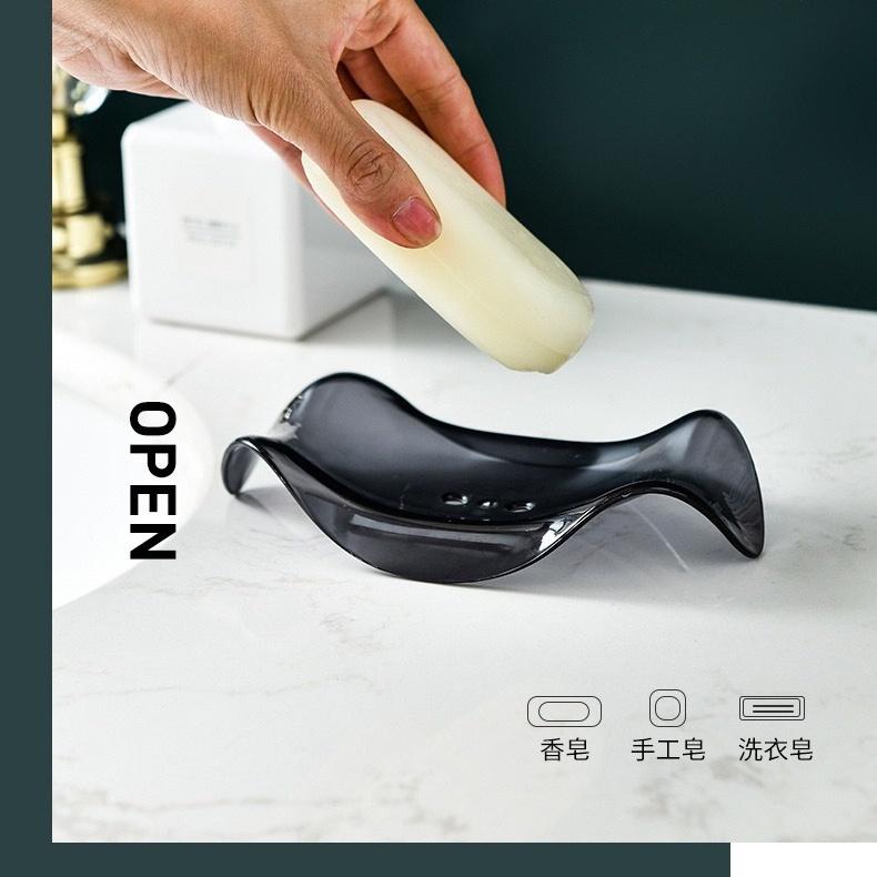 大信百貨》流線型 高雅瀝水皂盒【新品特價】無痕瀝水皂盒 免打孔瀝水皂盒 肥皂盒 香皂盒 浴室 瀝水肥皂盒-細節圖4