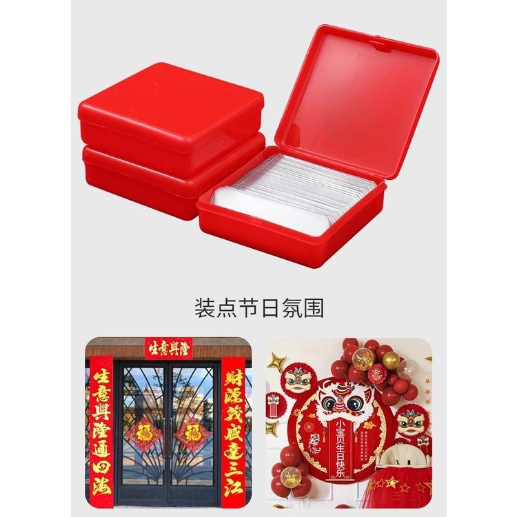 大信百貨》【全網最低!】60入 透明無痕貼 貼春聯 貼照片 無痕方形黏膠 雙面黏膠 透明黏膠，無痕貼-細節圖8