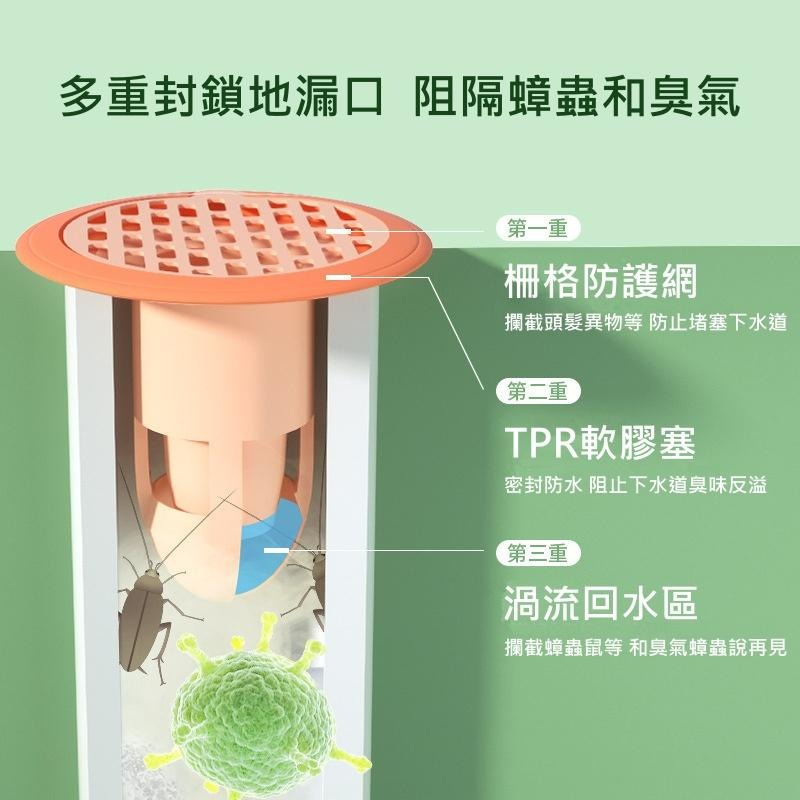 大信百貨》防蟲防臭地漏 矽膠密封圈 防蟲密封塞 廁所 浴室 洗衣機 廚房水槽 地漏 排水孔 防蟑 防蟲 地漏內芯，地漏-細節圖3