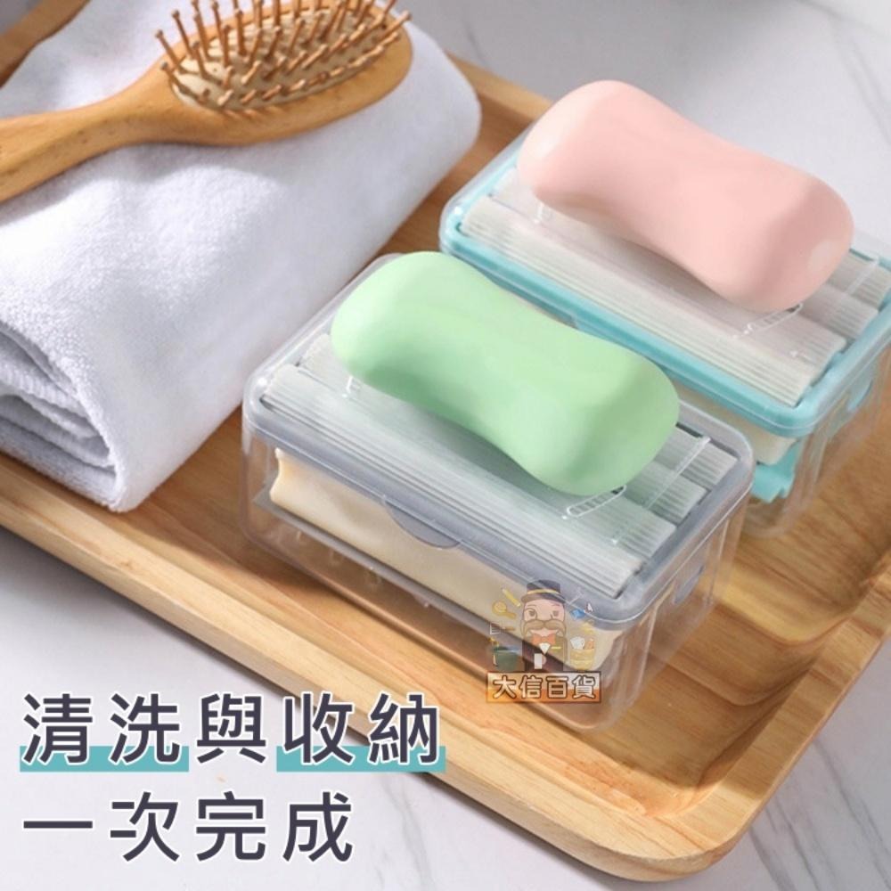 大信百貨》📢最低價 抖音爆款 滾輪肥皂盒 免手搓肥皂盒 香皂盒 多功能肥皂盒 多功能滾輪起泡肥皂盒，滾輪皂盒-細節圖8