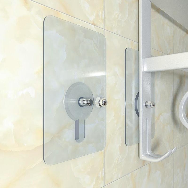 大信百貨》無痕螺絲貼 無釘 免破壞牆面 無痕掛勾 強力無痕 免釘免鑽孔 魔力貼 無痕貼掛 掛勾貼，螺絲貼-細節圖5