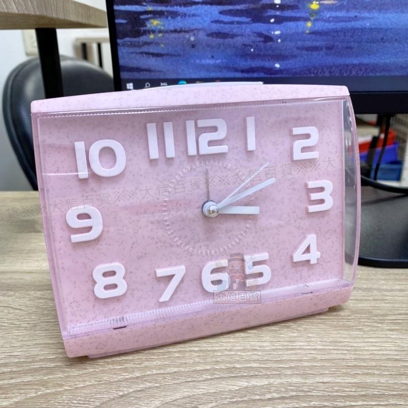 《大信百貨》立體數字 麥稈大方鬧鐘 桌上型指針鬧鐘 數字指針夜光 糖果鬧鍾 鈴聲鬧鈴 學生 貪睡鬧鐘 時鐘 鬧鐘-細節圖5