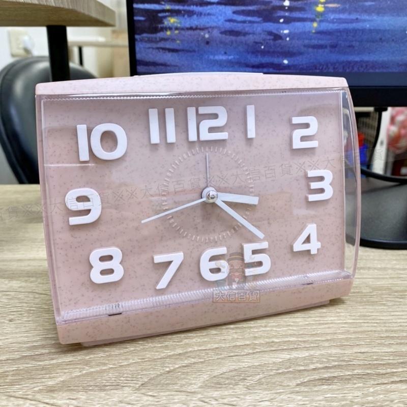 《大信百貨》立體數字 麥稈大方鬧鐘 桌上型指針鬧鐘 數字指針夜光 糖果鬧鍾 鈴聲鬧鈴 學生 貪睡鬧鐘 時鐘 鬧鐘-細節圖6