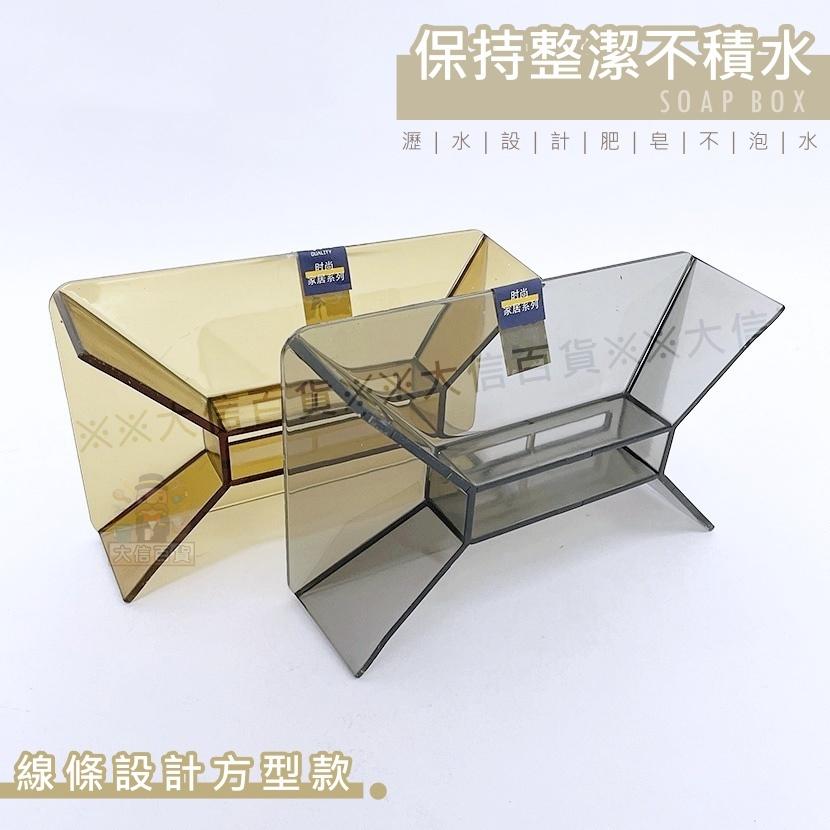大信百貨》高雅琉璃色 質感肥皂盒 瀝水香皂盒 廚房浴室速乾 肥皂盒 肥皂架 香皂盒 節省肥皂神器-細節圖4