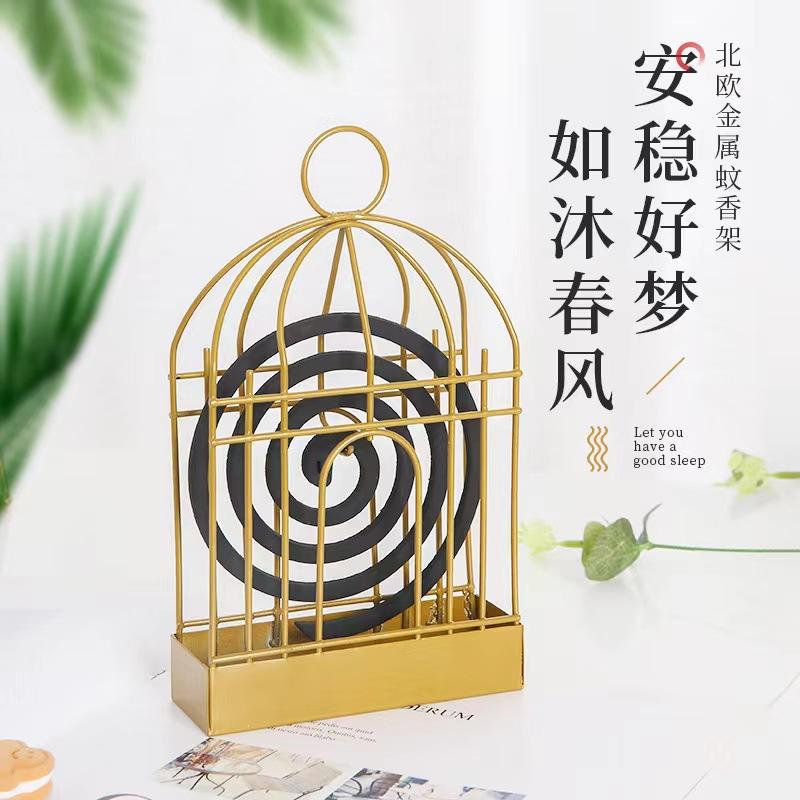 大信百貨》鳥籠蚊香架【全網最低價🔥】鐵藝蚊香架 蚊香架 檀香架 蚊香盒 香薰爐 蚊香爐 鳥籠蚊香盒 可掛式蚊香盒 蚊香盤-細節圖3