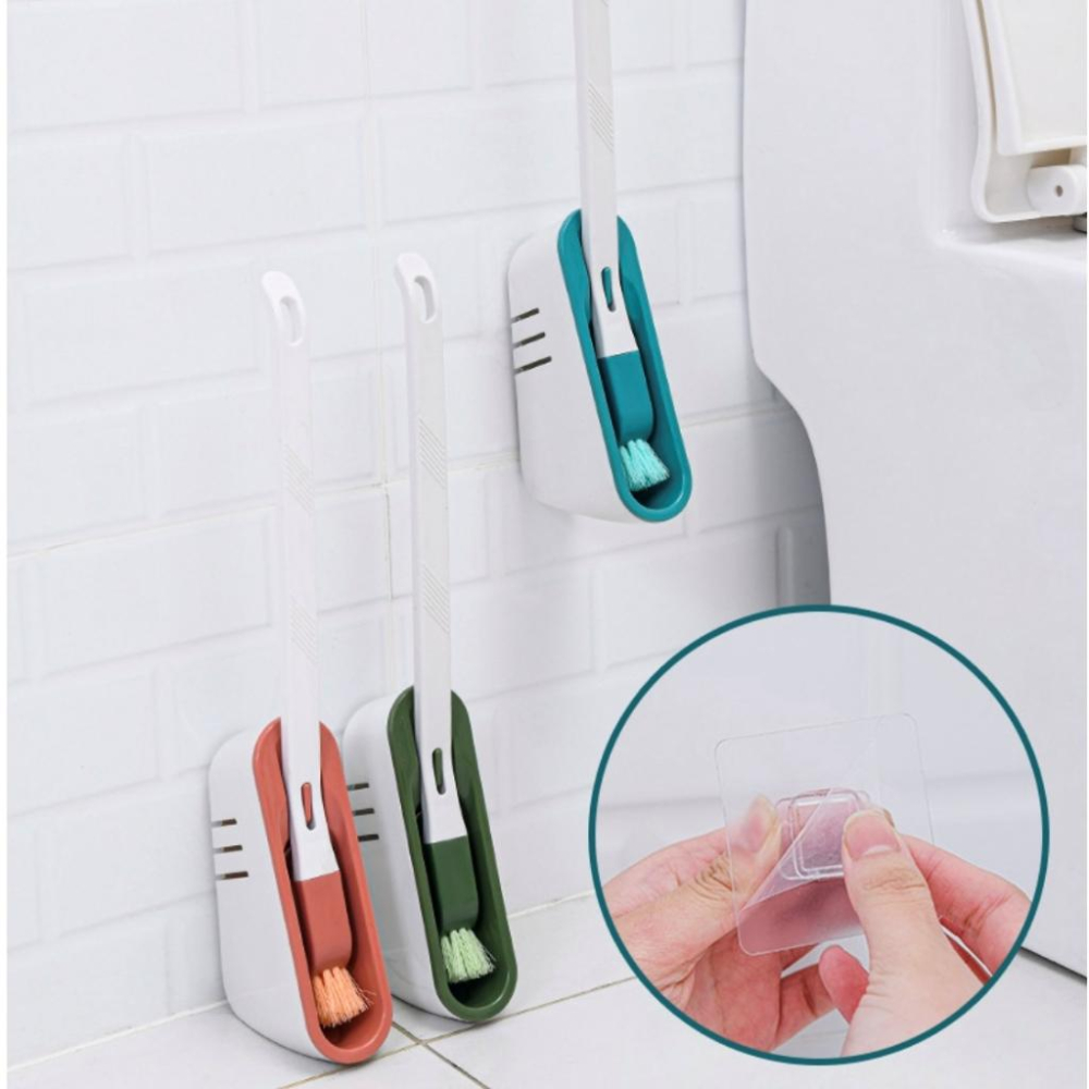 大信百貨》日式 直立馬桶套裝【🔥新品推薦】馬桶刷壁掛 廁所刷 馬桶刷架-細節圖9